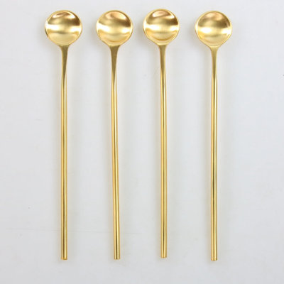 Ensemble de 4 cuillères longues luxueuses