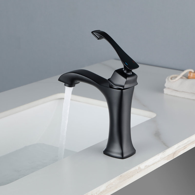 Single-handle Bathroom Faucet, Matte Black