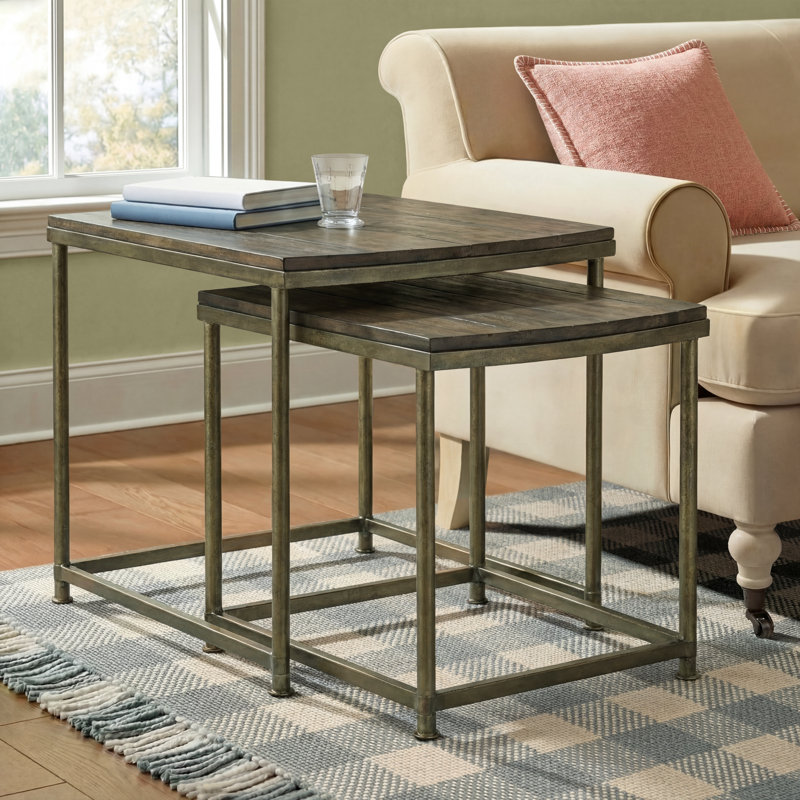 Debbi Solid Wood Top Nesting Tables