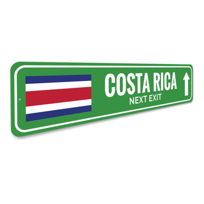 Enseigne en aluminium Costa Rica