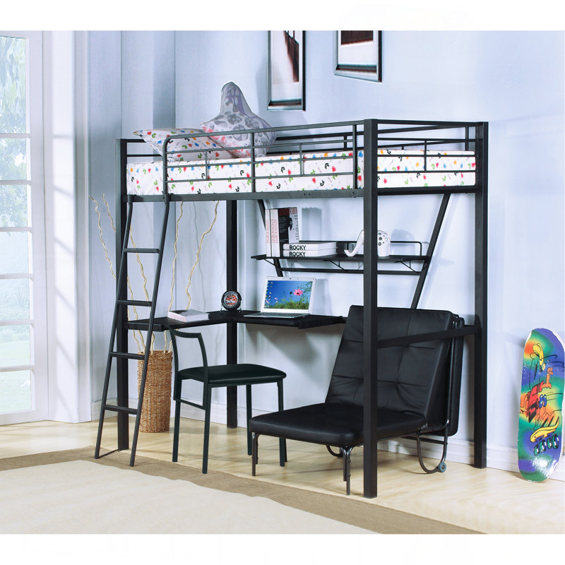 Lit mezzanine simple avec bureau Senon