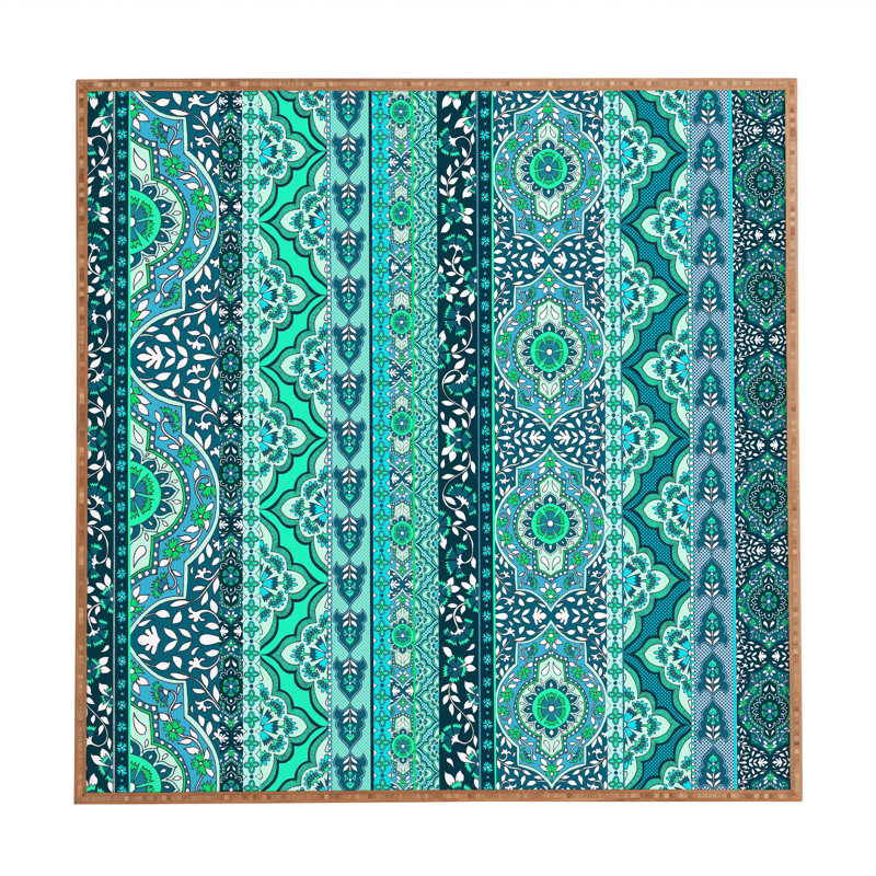 « farah rayures menthe », impression encadrée, H 20" x l 20" x P 1"