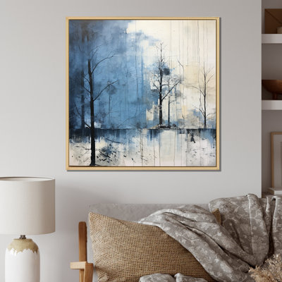 " Minimalism Blue Tree Charm I "