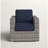 wicker club chair  GREY-1272244304