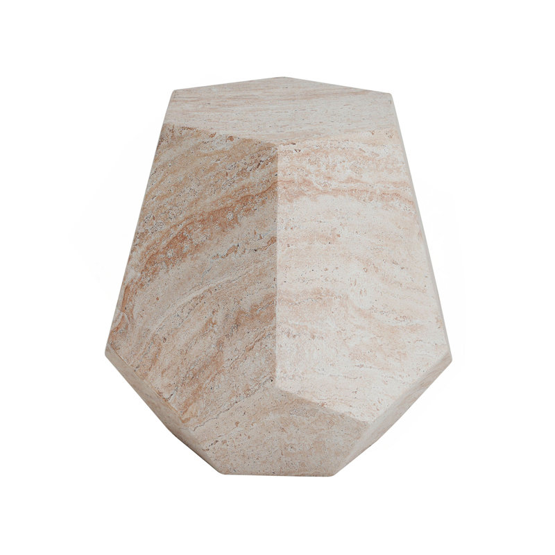 Table d'appoint d'extérieur / d'intérieur en béton léger, table d'appoint