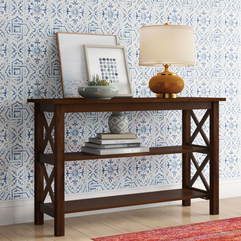  Console en bois massif 48 po Rossitano, Espresso