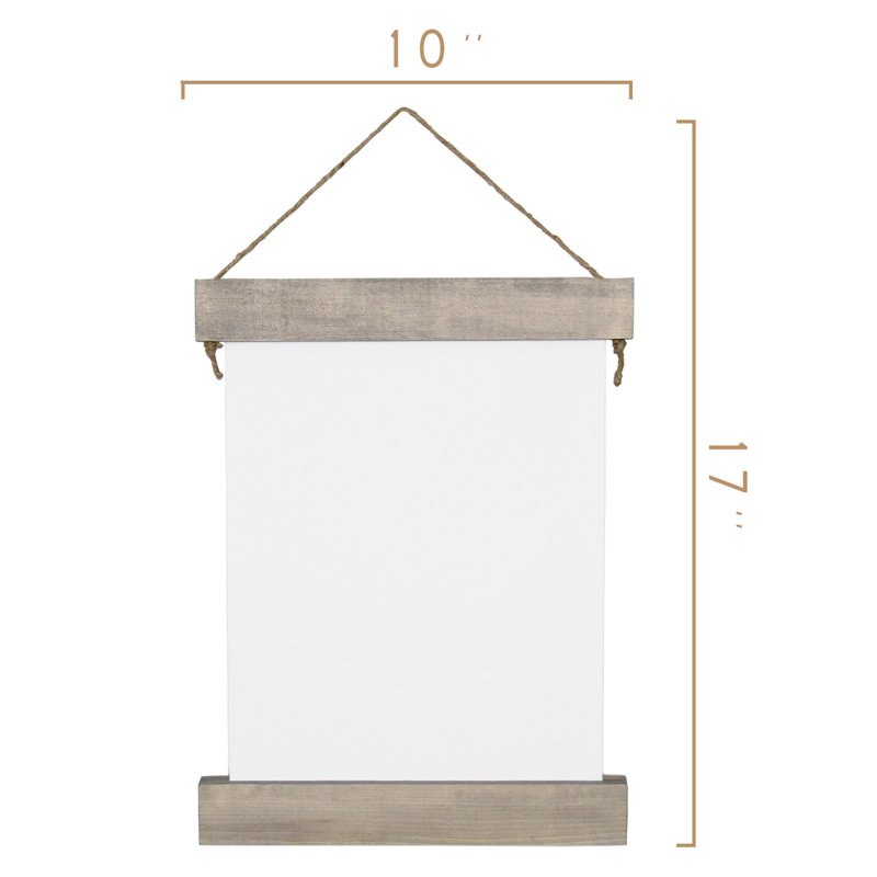 Wood Wall Hanging, 17" H x 10" W x 0.38" D