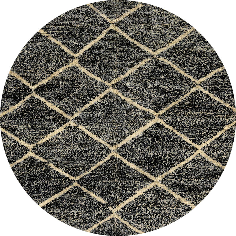 Tapis abstrait moderne 2910, Rond 3 pi