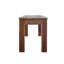 Ensemble de 2 bancs de salle à manger d'extérieur modernes, meubles de patio en bois d'acacia pour jardin, brun