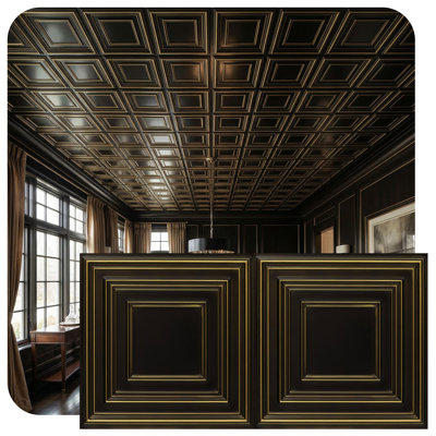 Schoolhouse Drop-In Or Glue-Up PVC Ceiling Tile