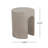 Outdoor MGO Round With U-Shape Side Table