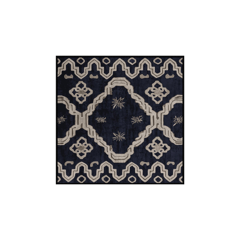 Silky Soft Plush Gray Area Rug, Square 8'