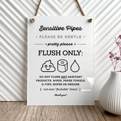 Papier hygiénique affleurant, Pee & Poo