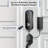 DL08H 7-in-1 Fingerprint Smart Door Lock for Front Door with Handle App Control, Remote Access Sharing, Touchscreen Keypad Deadbolt, Auto‑Lock, 5 Keys & 2 Fobs, USB‑C Port, ANSI 3 Security