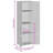 vidaXL Wooden Garden Storage Cabinet, Durable Poly Rattan, Water-Resistant, 4 Compartments, Outdoor Storage Cabinet, Powder-Coated Steel Frame, Solid Acacia Wood Knobs, 23.2"x15.7"x70.9", Black-88344689