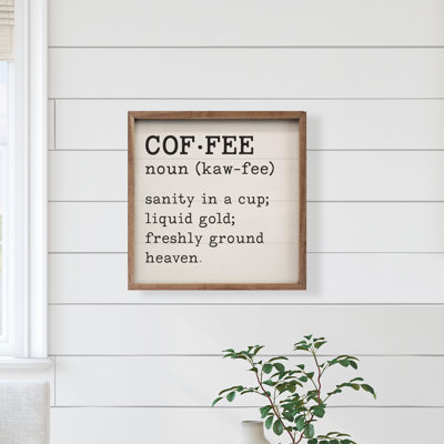 Coffee Definition White