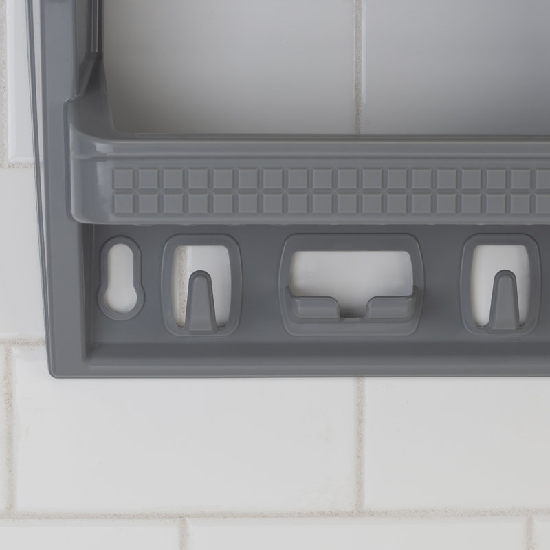 Hanging Shower Caddy, Gray