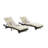 Outdoor Wicker Long Reclining Chair Set of 2-1832258485