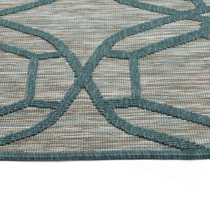 Contemporary, Transitional, Geometric, Textured, High-Low Cut & Loop Rectangle Area Rug, Rectangle 2' x 3'