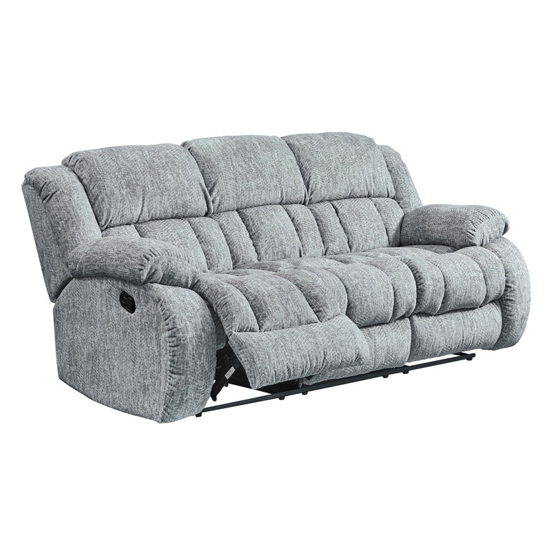 STONIC GREY RECLINING SOFA And LOVESEAT