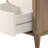 Elegant 3-Drawer Nightstand With Gold Leaf Handles-1019778029