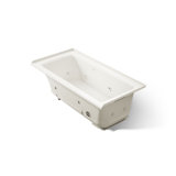 Archer® 60-in X 30-in Integral Flange Whirlpool Heated Bubblemassage Air Bath with Right-hand Drain