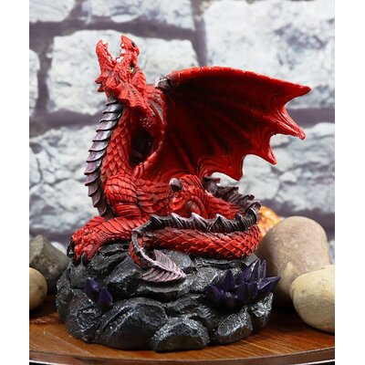 Aryanna Trinx Stryker The Mythical Smoke Fire Breathing Red Dragon Backflow Incense Cone Burner Figurine 6.25"" Tall Dungeons And Dragons Medieval Rena -  BC42E0B6BF224783B5392320C88EE1AF