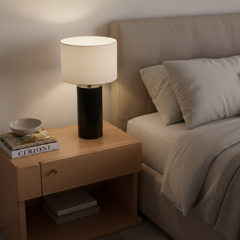 Black Bedroom Table Lamp