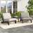 Polett Outdoor Conversation Set Solid Wood Group With Armless Chair And Side Table-1206802449-1206802463