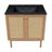 Classe 30" Freestanding Bathroom Vanity in Golden Oak with Black Sink Top-1359200111-1349872249
