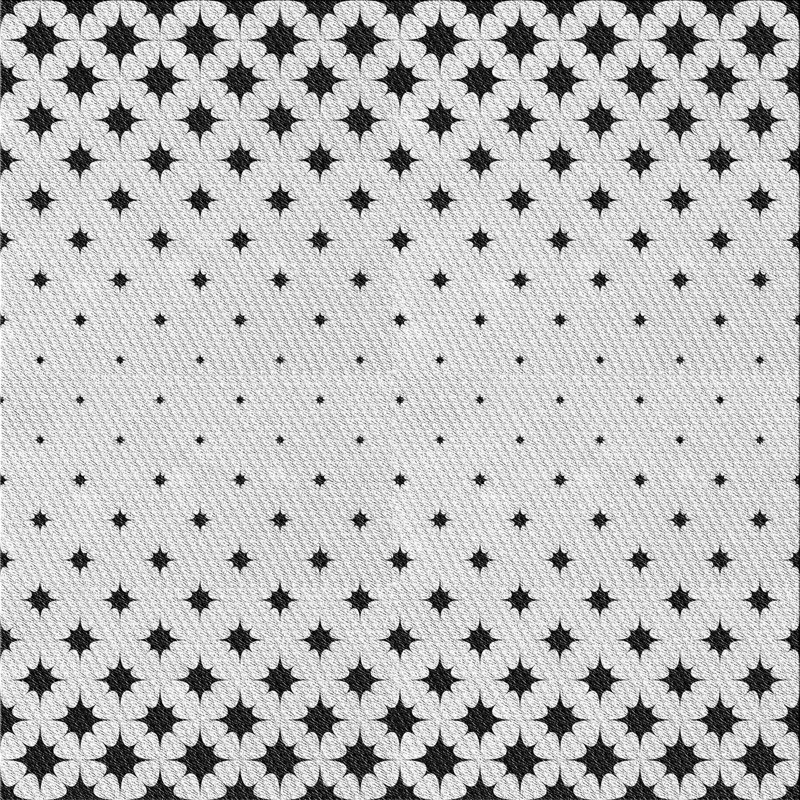 Tapis gris tissé à la machine, Carré 4 pi