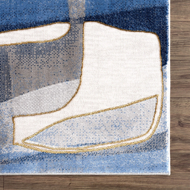 Abstract Indoor Rug, Rectangle 5'3" x 7'6"