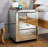 Yerington Mirrored 3 Drawer Nightstand Modern Design Bedside Table