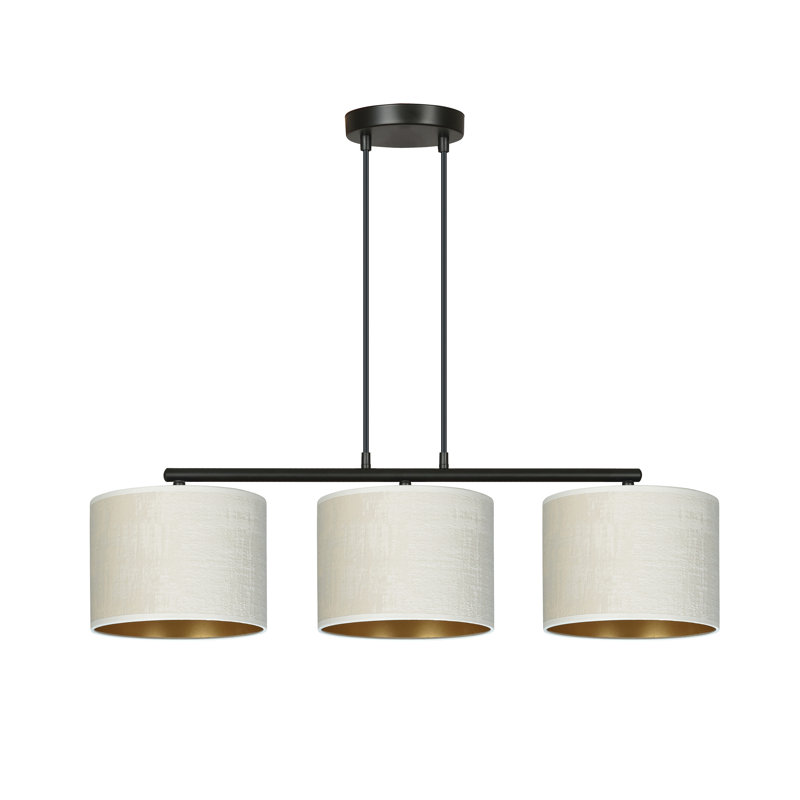 Eamie 3 - Light Steel Kitchen Island Pendant, White