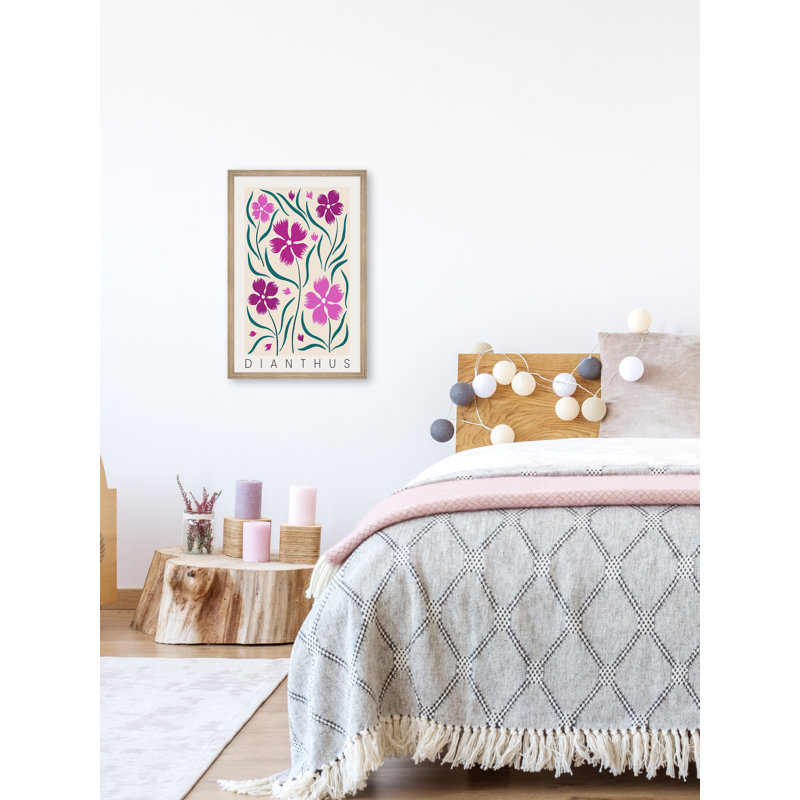 Dianthus by Marmont Hill - Single Picture Frame Painting, 30cm H x 30cm W