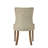 Yotam Beige Fabric & Salvaged Oak Finish Side Chair (Set Of 2)
