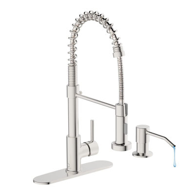XWSI Pull Down Touch Kitchen Faucet with and with Soap Dispenser