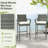 Nickolie Upholstered Counter Stool with Metal Frame