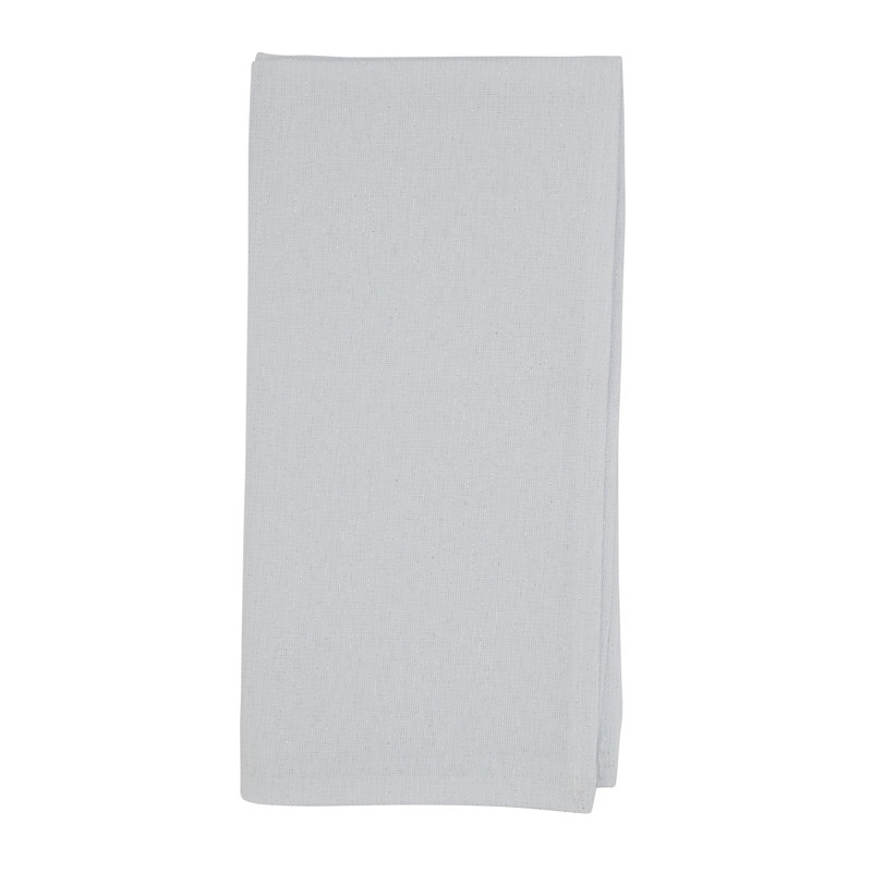 Serviette de table Bourget Collection Shimmering, Blanc