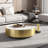 Ninah No-Assembly Required, Modern Light Luxury Round Nesting Coffee Table With 1 Drawer, Glass Rock Panels
