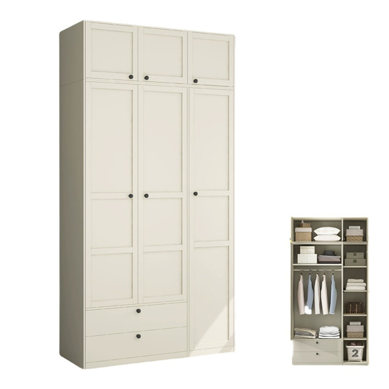 Simple Solid Color Wardrobe, Taupe