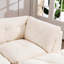 Canapé-lit modulaire en forme de L à 4 places avec repose-pieds, tissu surdimensionné en chenille compressée, modulaire modulaire pour le salon-518905842