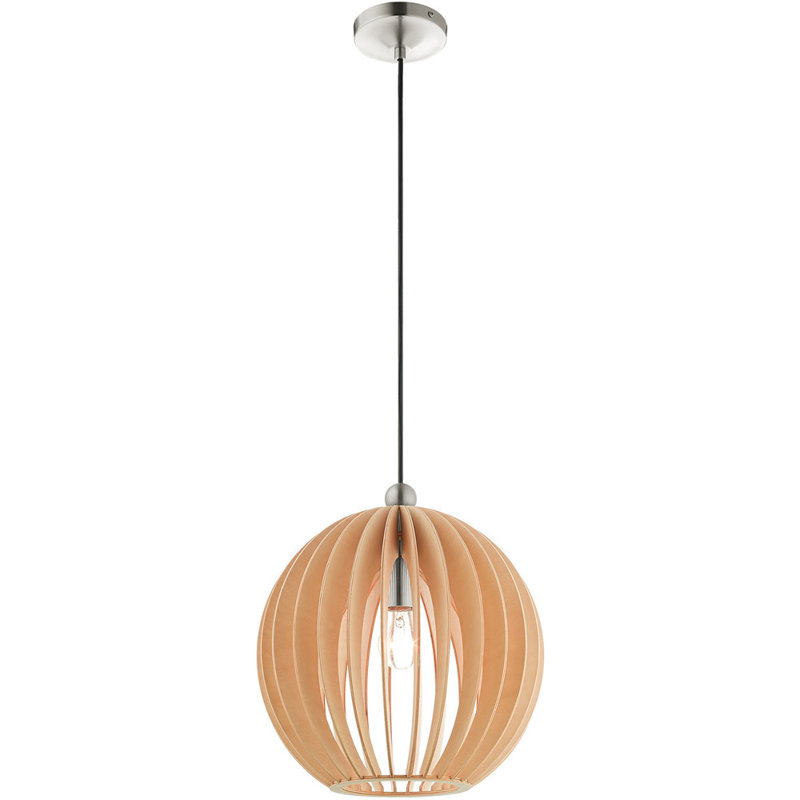Luminaire suspendu à globe unique à 1 lumière