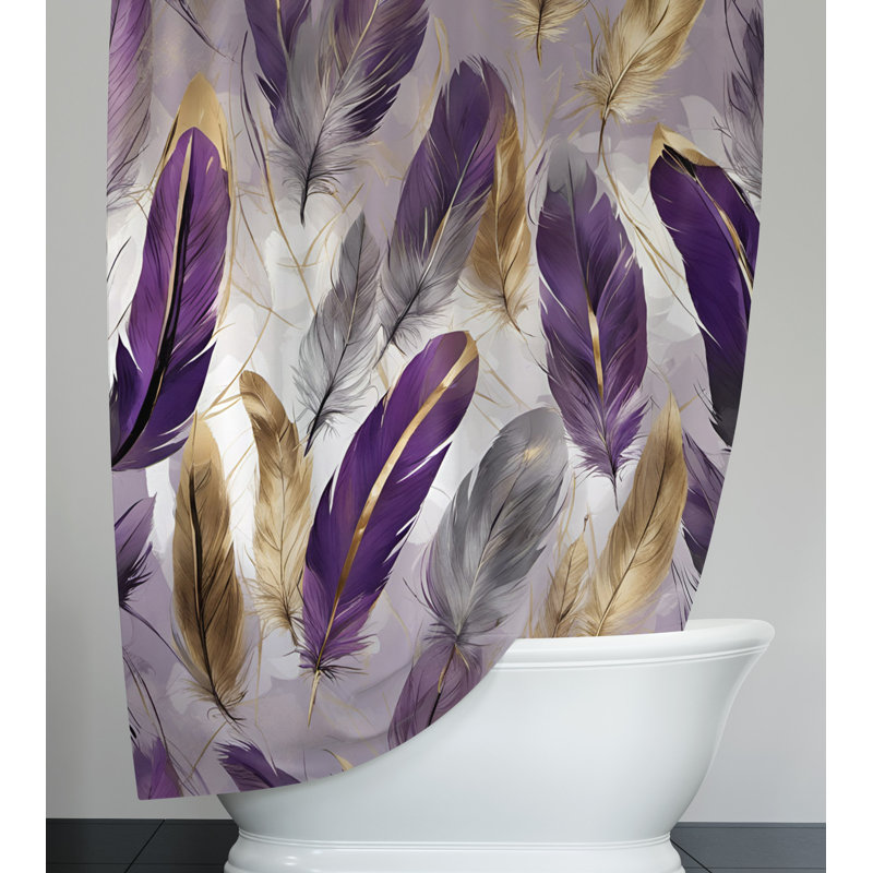 Rideau de douche abstrait Chadron, L 70 po x H 72 po