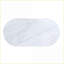 Table basse Glam bleu sarcelle clair avec plateau en faux marbre blanc, tiroir dissimulé et amp; Tablette ouverte