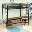 Bunk Bed With Desk, Charging Station And Storage Shelves-852026278