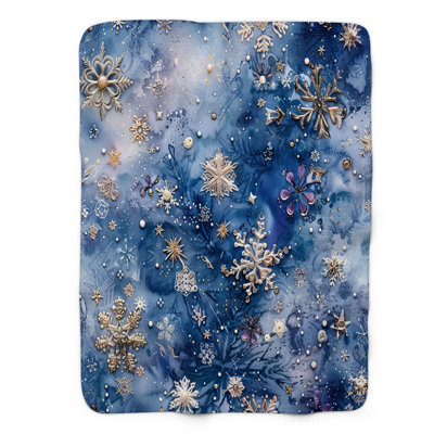 Icy Patterns - 1 pièce Sherpa Premium