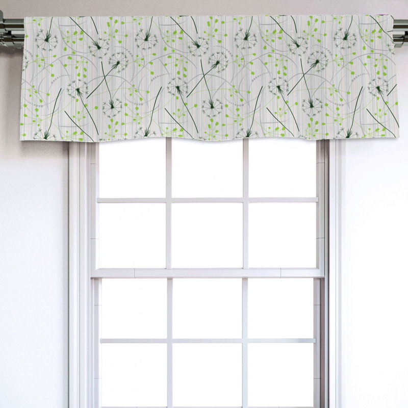Sateen Ruffled Window Valance