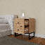 Hazer 2-Drawer Nightstand with Shelf, Metal Legs-1226016613