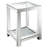 Erimon Square End Table with Glass Top
